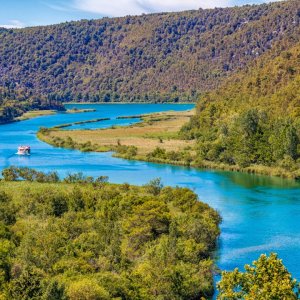 Dalmatien: LOZOVAC > der Fluss Krka