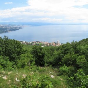 Blick auf Rijeka und Opatja