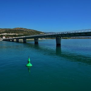 Dalmatien: TROGIR > Brücke nach Ciovo