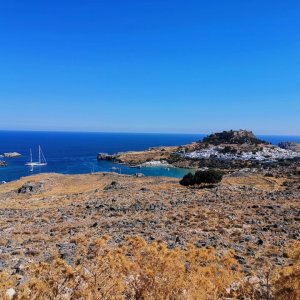 Lindos mit Akropolis