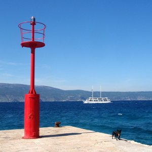 Kvarner: Glavotok/Otok Krk > Leuchtturm an der Mole